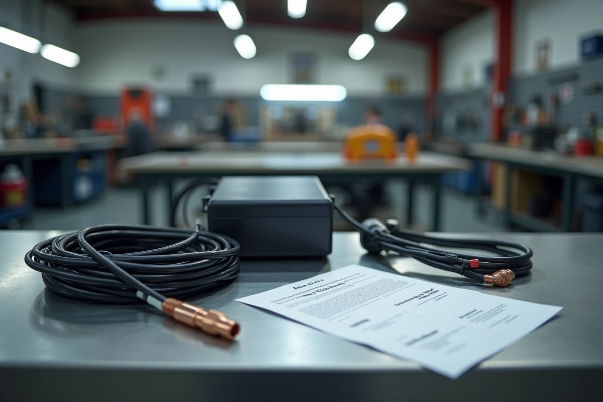 Kit de conversion bioéthanol flex-fuel pour Peugeot 208 VTi posé sur un établi de garage